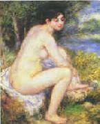  Female Nude in a Landscape, Pierre Renoir